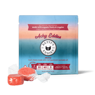 Ache Away Eddies - Cherry [2pk] (20mg THC/80mg CBD/10mg CBC) by Betty's Eddies