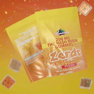 Orange Soda Hash Rosin Zerds [5pk] (200mg) by Amnesia