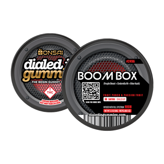 100mg - Boom Box #2496 - Rosin Gummies (10pk) by Dialed In Gummies