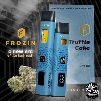 Truffle Cake [1000mg] - Live Rosin AIO Cart by Frozin