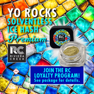 Yo Rocks Ice Hash by Riviera Creek
