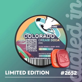 100mg - Colorado Cream Soda #2652 - Rosin Gummies (10pk) by Dialed In Gummies