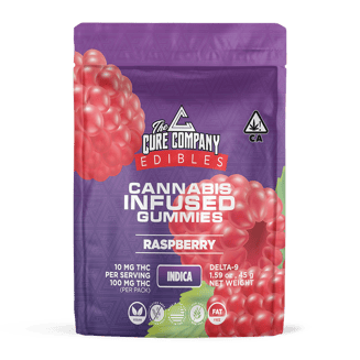 Raspberry [10pk] (100mg) by The Cure Company