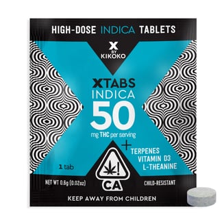 XTabs Indica [1pk] (50mg)* by KIKOKO