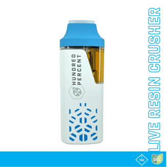 Headband x C. Berries Live Resin Crusher Disposable [1000mg] by Hundred Percent Labs