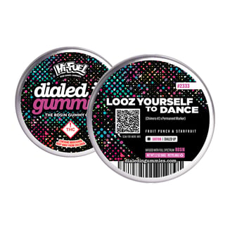 100mg - Looz Yourself to Dance - Rosin Gummies (10pk) by Dialed In Gummies