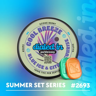 100mg - Cool Breeze #2693 - Rosin Gummies (10pk) by Dialed In Gummies