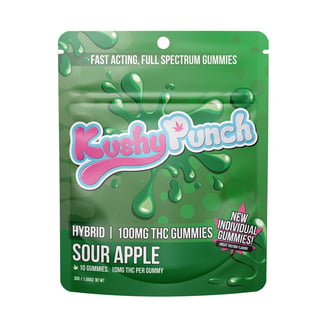 Sour Apple - Hybrid [10pk] (100mg) by Kushy Punch