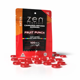 Fruit Punch - Sativa [20pk] (100mg) by Zen Cannabis
