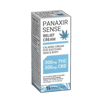 1:1 Combo Relief Cream [1oz] (300mg CBD/300mg THC) by Panaxia