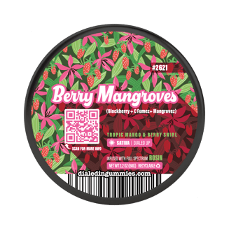 100mg - Berry Mangrove #2621 - Rosin Gummies (10pk) by Dialed In Gummies