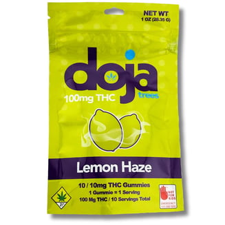 Lemon Haze [10pk] (100mg) by Doja Trees