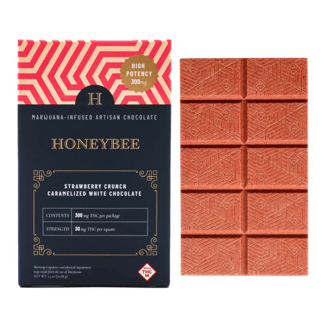 High Potency Strawberry Crunch Caramelized White Chocolate [10pk] (300mg) by Honeybee