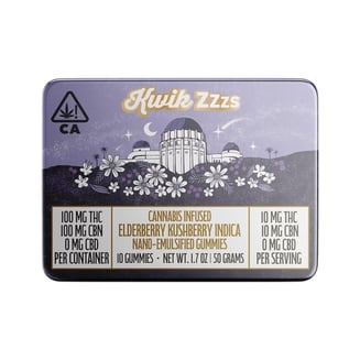 Kwik Ease: 1:1 Elderberry [10pk] (100mg THC/100mg CBN)