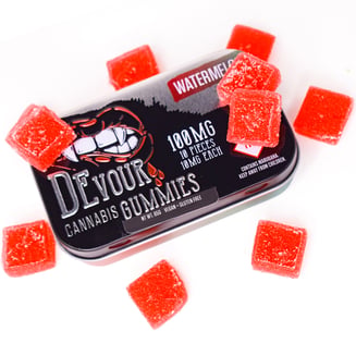 Watermelon (100mg) by Devour Gummies