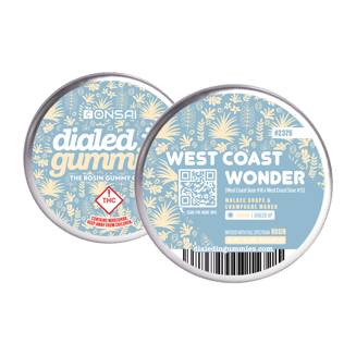 100mg - West Coast Wonder #2375 - Rosin Gummies (10pk) by Dialed In Gummies