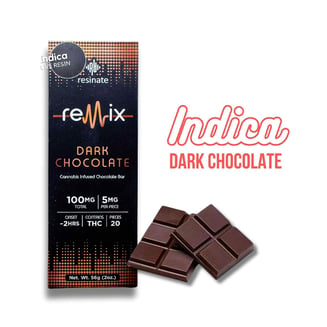 Dark Chocolate - Indica (100mg) by Remix