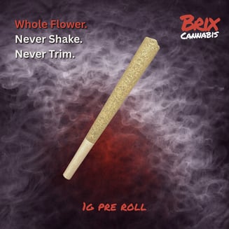 Apple Fritter 1g Pre Roll (H) 00595 by Brix Cannabis