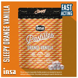 Orange Vanilla (2:1:1) [20pk] (400mg THC/200mg CBD/200mg CBN) by Insa