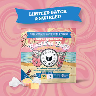 Beachtime Betty's - Strawberry Lemonade Swirl [1pk] (50mg THC/5mg CBG) by Betty's Eddies