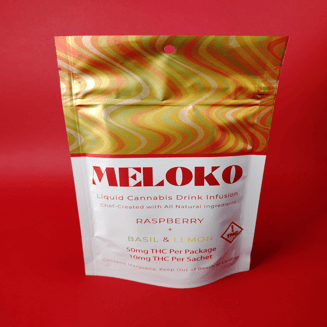 Raspberry Basil Lemon (50mg) by Meloko