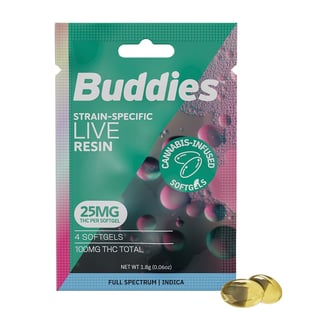 Buddies Brand — 25mg Indica [4ct] (100mg)