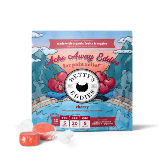 Ache Away Eddies - Cherry [10pk] (50mg THC/200mg CBD/50mg CBC) by Betty's Eddies