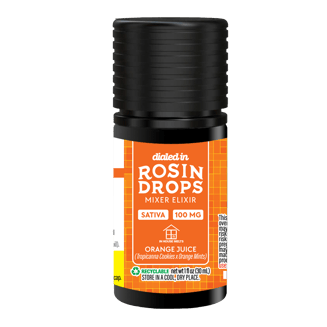 100mg - Orange Juice - Rosin Drops by Dialed In Gummies