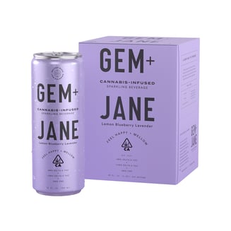 Lemon Blueberry Lavender [4pk] (2mg CBD/4mg Delta-8 THC) by Gem + Jane