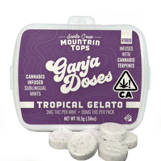 Gelato mints- Hybrid [33pk] (100mg) by Santa Cruz Mountain Tops