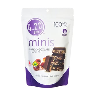 Dark Chocolate + Hazelnut [10pk] (100mg) by 4.20 Bar