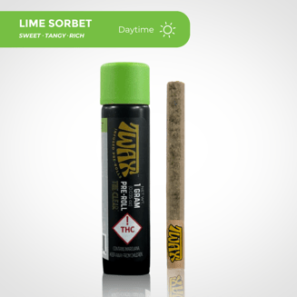 The Clear TWAX Infused Pre-roll 1g | Lime Sorbet by CLEAR Brands