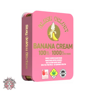 Banana Cream [20pk] (100mg THC/1000mg Lions Mane) by Blush Velvet