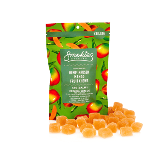 Mango [30pk] (750mg CBD/300mg CBG) by Smokiez