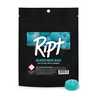 Blazed Blue Razz - Indica (100mg THC)