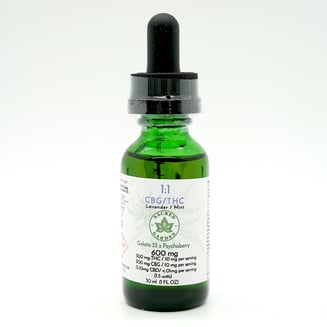 1:1 CBG:THC Lavender/Mint - Gelato x Psychoberry (300mg CBG/300mg THC) by Sacred Garden