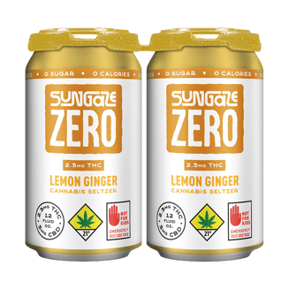 Sungaze Zero: Lemon Ginger [2pk] (10mg CBD/5mg THC) by Sungaze