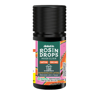 100mg - Papayamelon Laterz - Rosin Drops by Dialed In Gummies