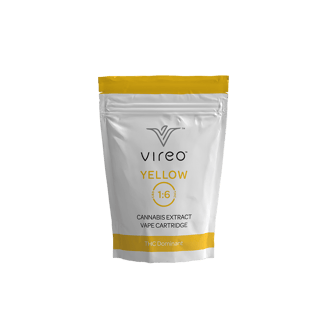 Yellow Full-Spectrum Distillate Vaporizer Cartridge by Vireo