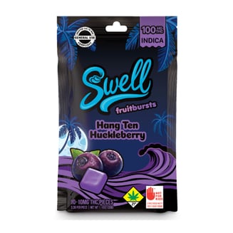Hang Ten Huckleberry - Indica [10pk] (100mg) by Swell