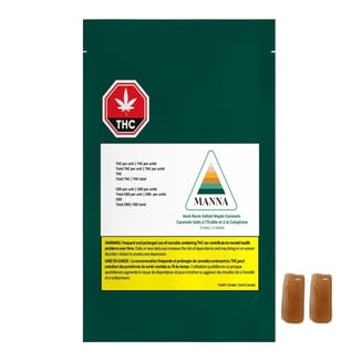 Hash Rosin Salted Maple Caramel [2pk] (10mg) by Manna + Distinkt