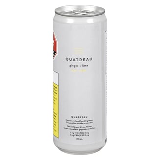 Ginger & Lime Sparkling Water [355ml] by Quatreau