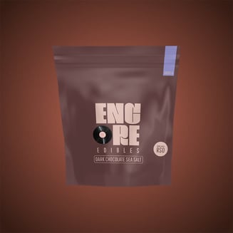 Dark Chocolate Double Dose II - Indica [10pk] (200mg) by Encore Edibles