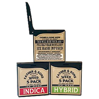 Amnesia Haze x Hindu Blonde Live ICE Hash [.5g] by Father & Sons