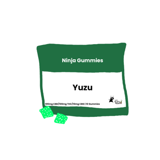 1:1:1 Yuzu [10pk] (100mg CBD/100mg THC/10mg CBG) by Brand Cat Ninjas_final