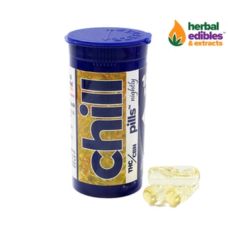 Chill Pills Nightly [10pk] (100mg THC) by Herbal Edibles
