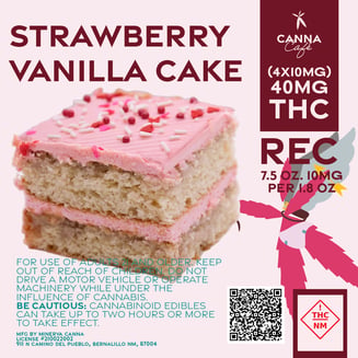 Strawberry Vanilla Cake [4pk] (40mg) by Minerva Canna