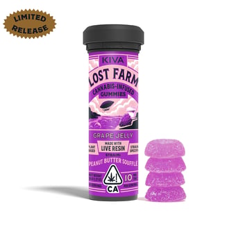Grape Jelly x Peanut Butter Soufflé [10pk] (100mg) by Lost Farm