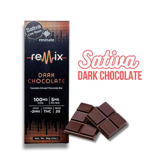 Dark Chocolate - Sativa (100mg) by Remix