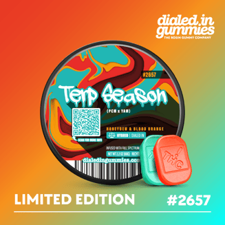 100mg - Terp Season #2657 - Rosin Gummies (10pk) by Dialed In Gummies